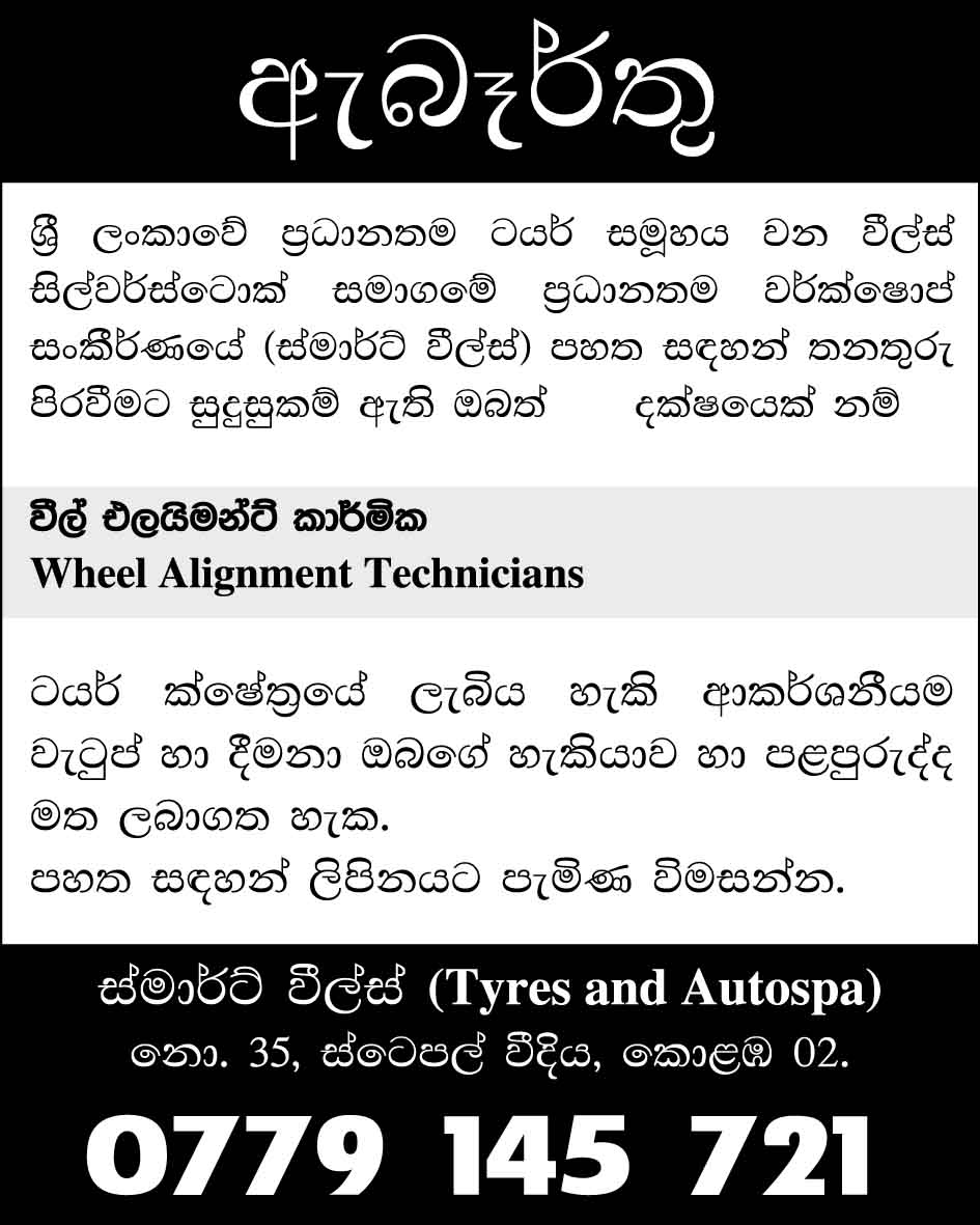 Wheel Alignment Technician - Smart Wheels (Tyres & Auto Spa)