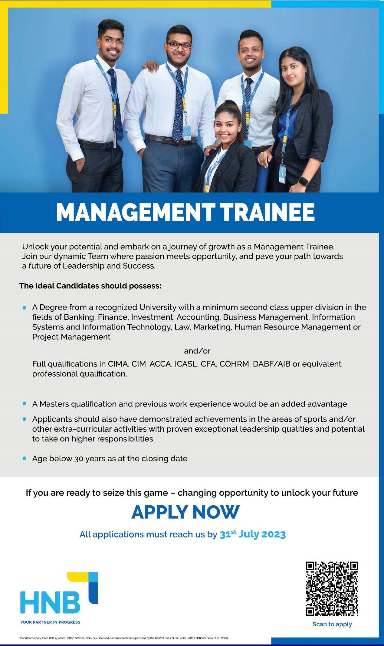 Management Trainee - Hatton National Bank