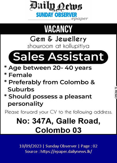 Sales Assistant