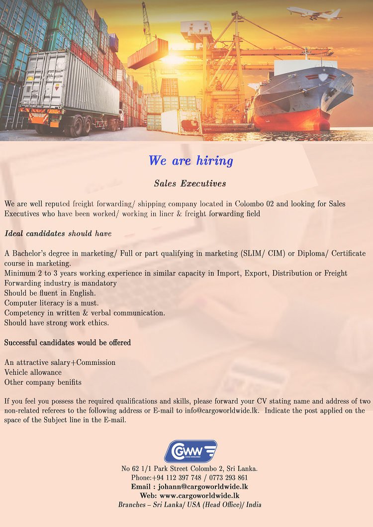 Sales Executive - Cargo World Wide