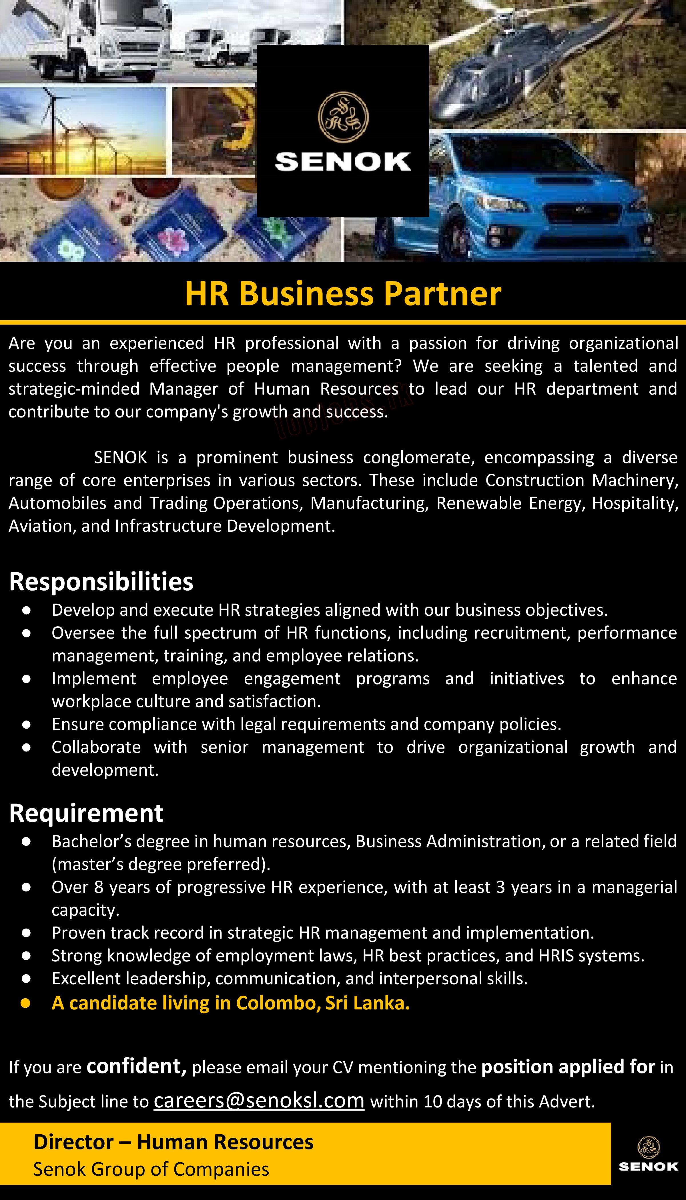 Business Partner - Senok Trade Combine Ltd