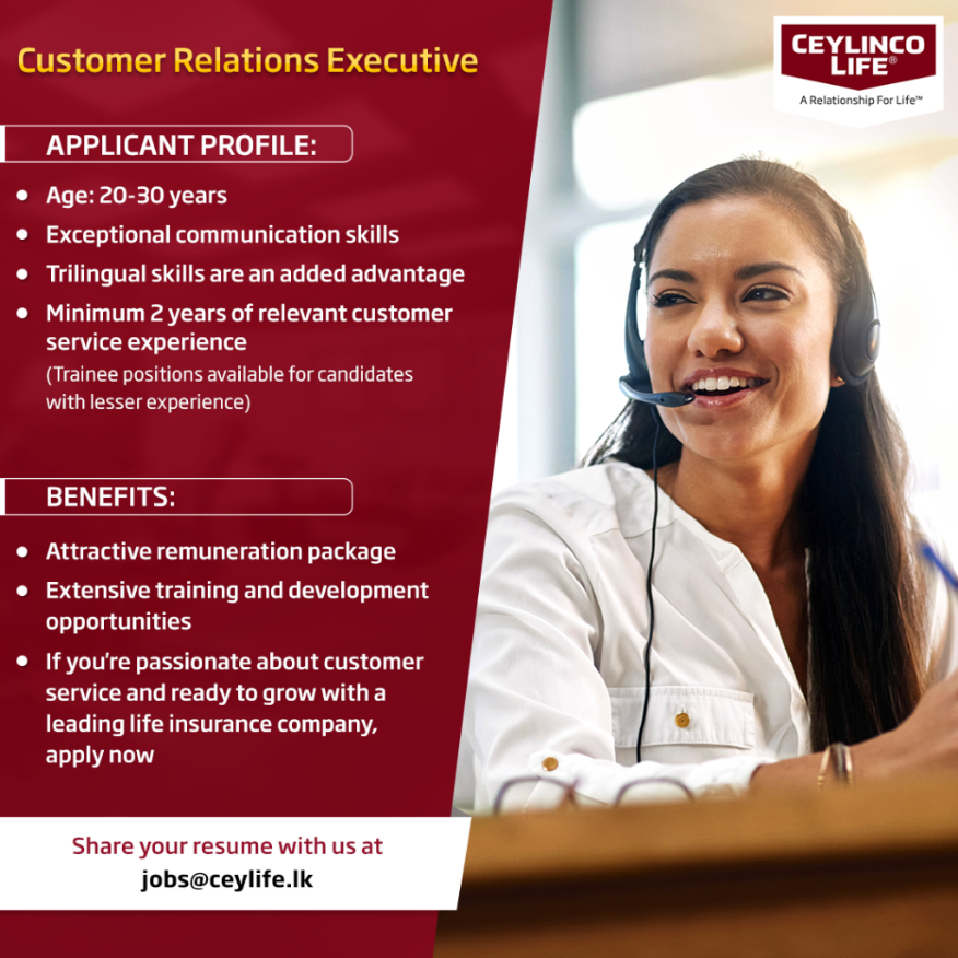 Customer Relationship Executive - Ceylinco Life Insurance Limited