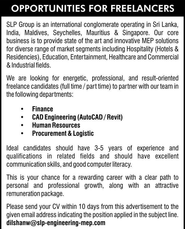 Freelancers - SLP Group