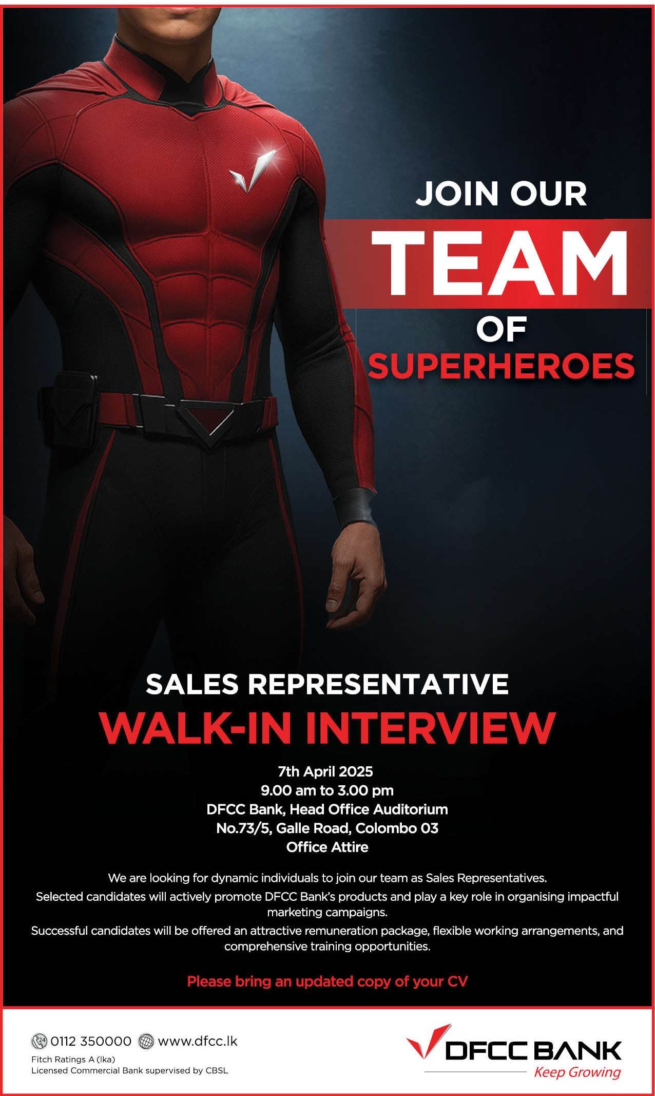 Sales Representative - DFCC Bank