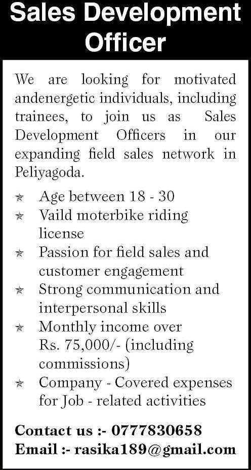 Sales Development Officer