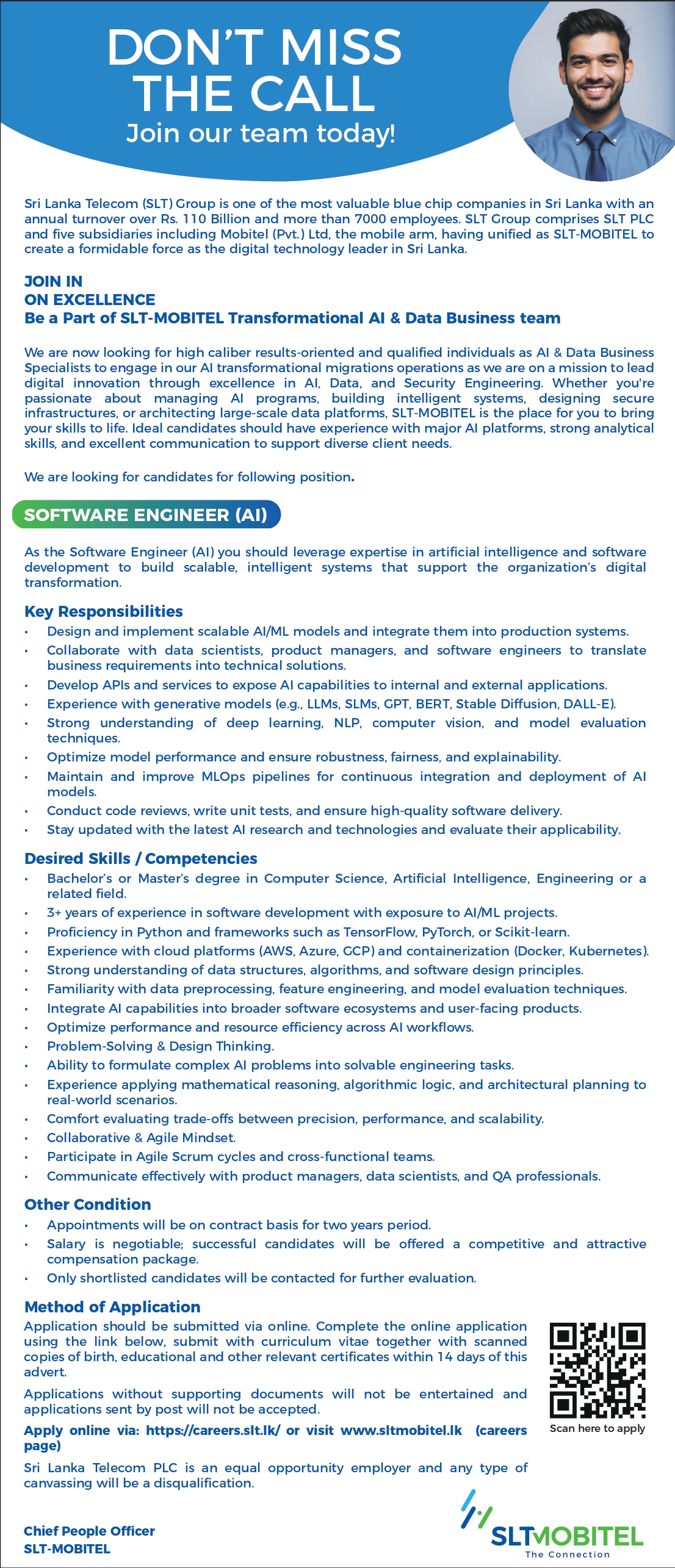 Software Engineer - Sri Lanka Telecom