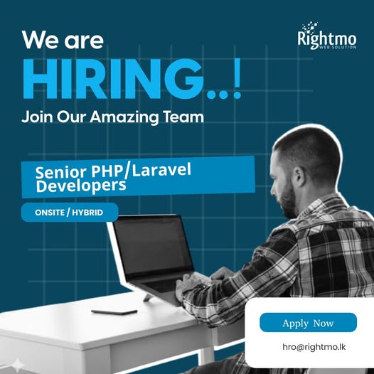 Senior PHP/Laravel Developer - Rightmo Web Solution (Pvt) Ltd