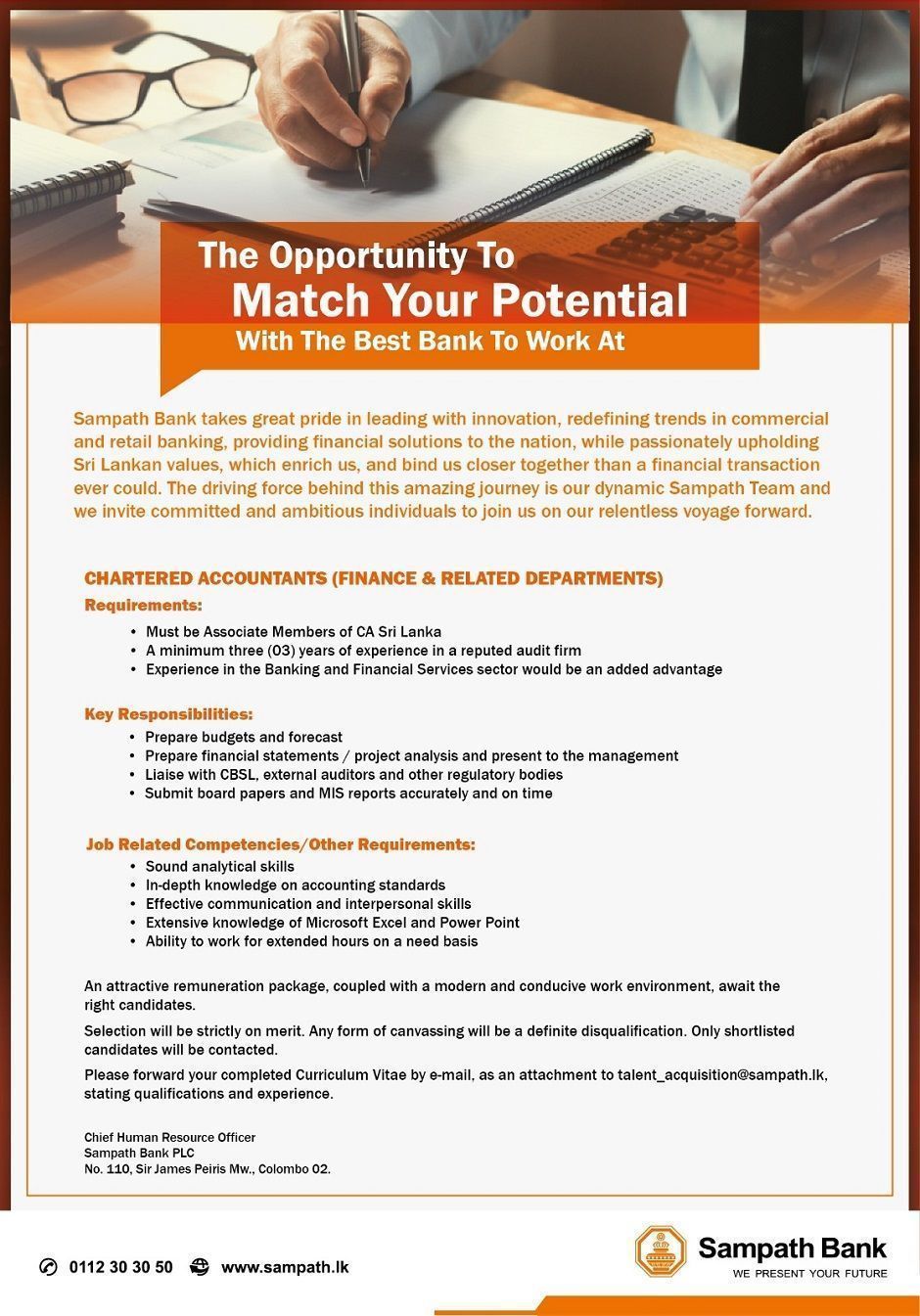 Chartered Accountant -  Sampth Bank