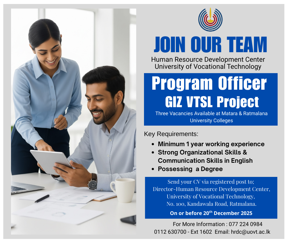 Program Officer - University of Vocational Technology