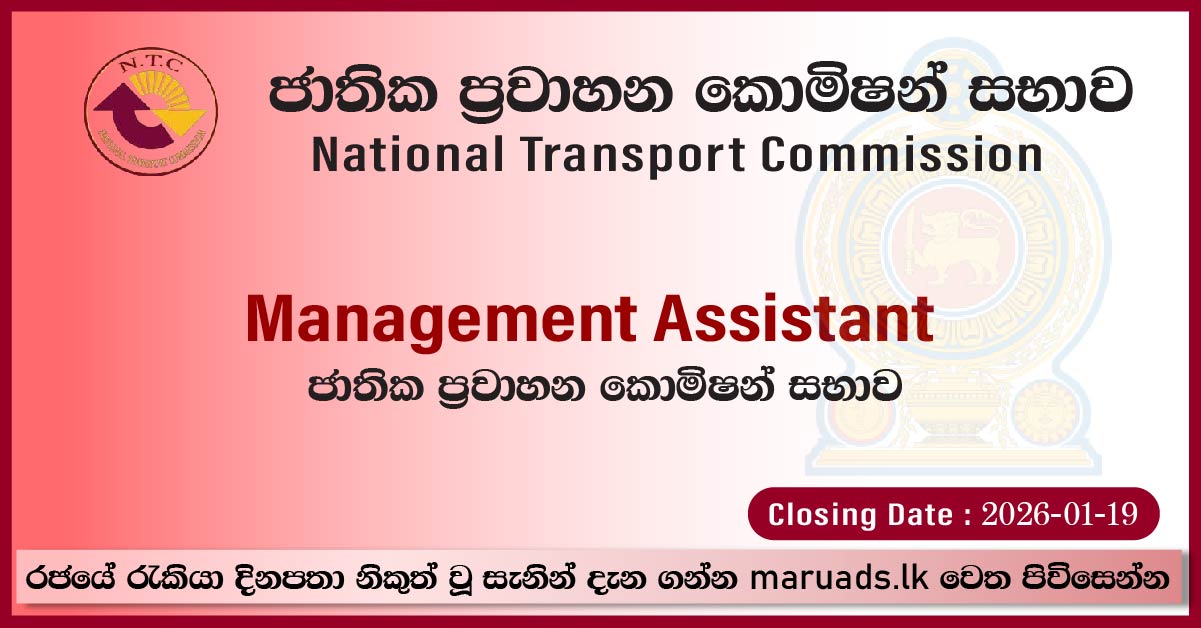 Management Assistant - National Transport Commission