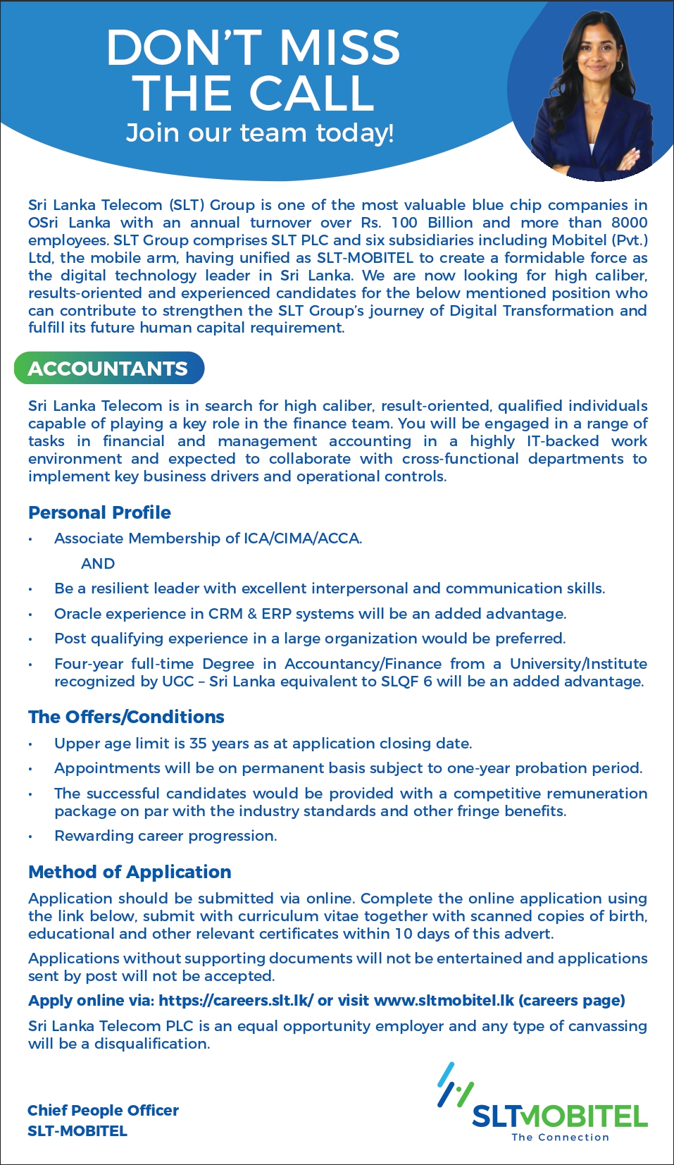 Accountant - Sri Lanka Telecom