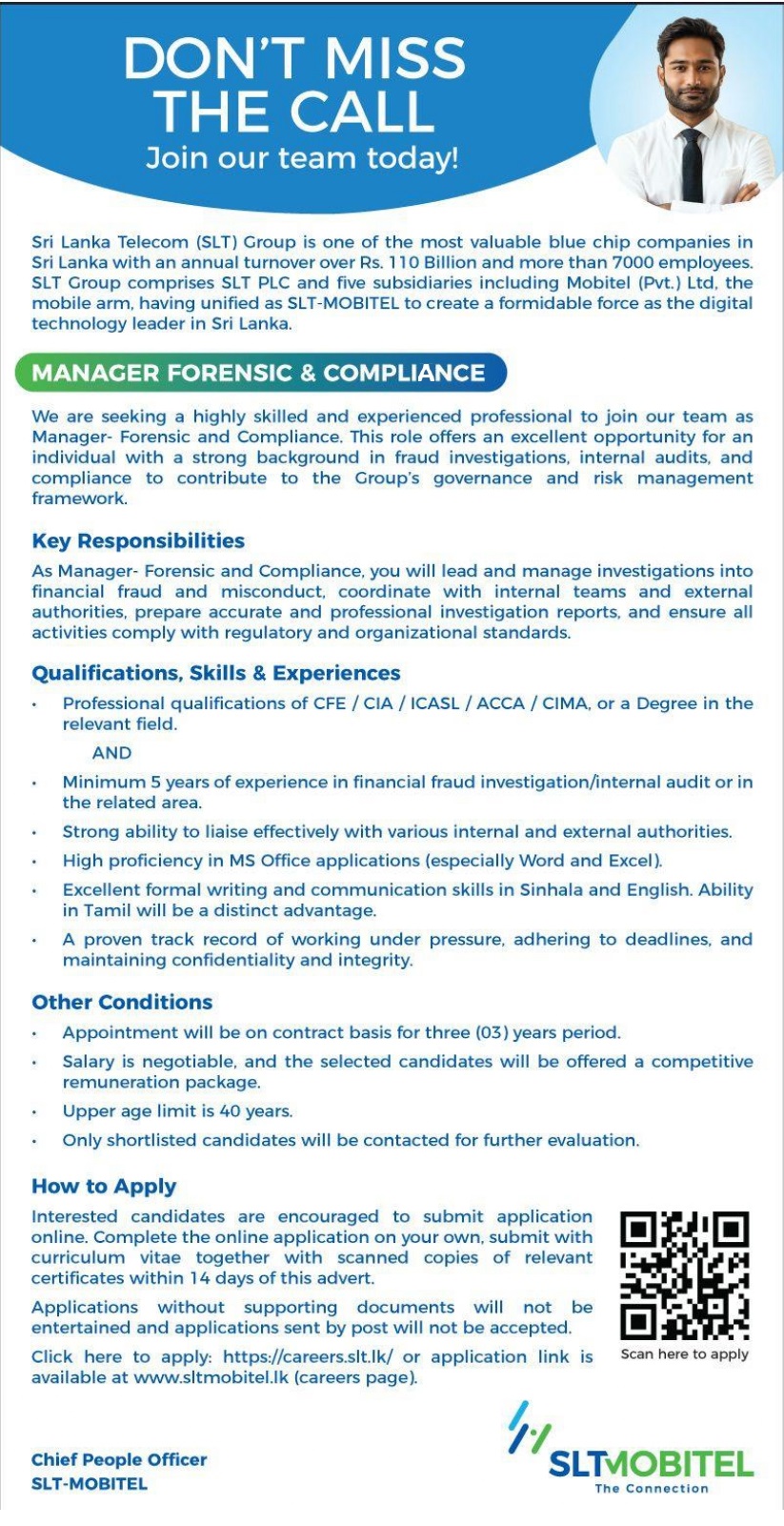 Manager - Sri Lanka Telecom