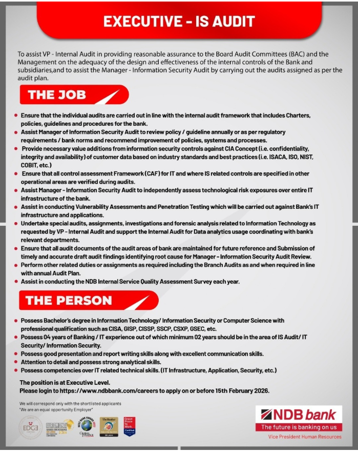 Executive - National Development Bank