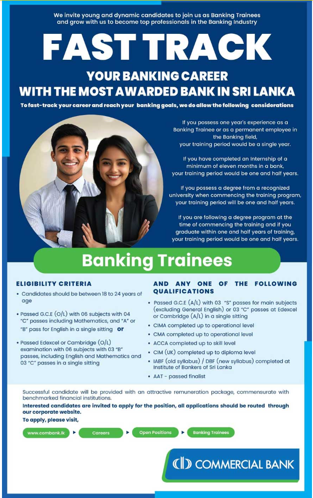 Banking Trainee - Commercial Bank