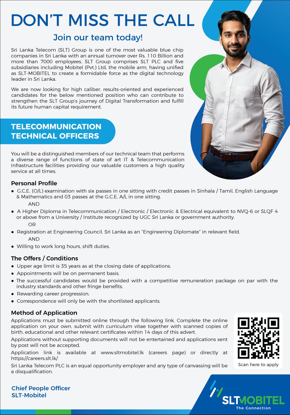 Telecommunication Technical Officer - Sri Lanka Telecom
