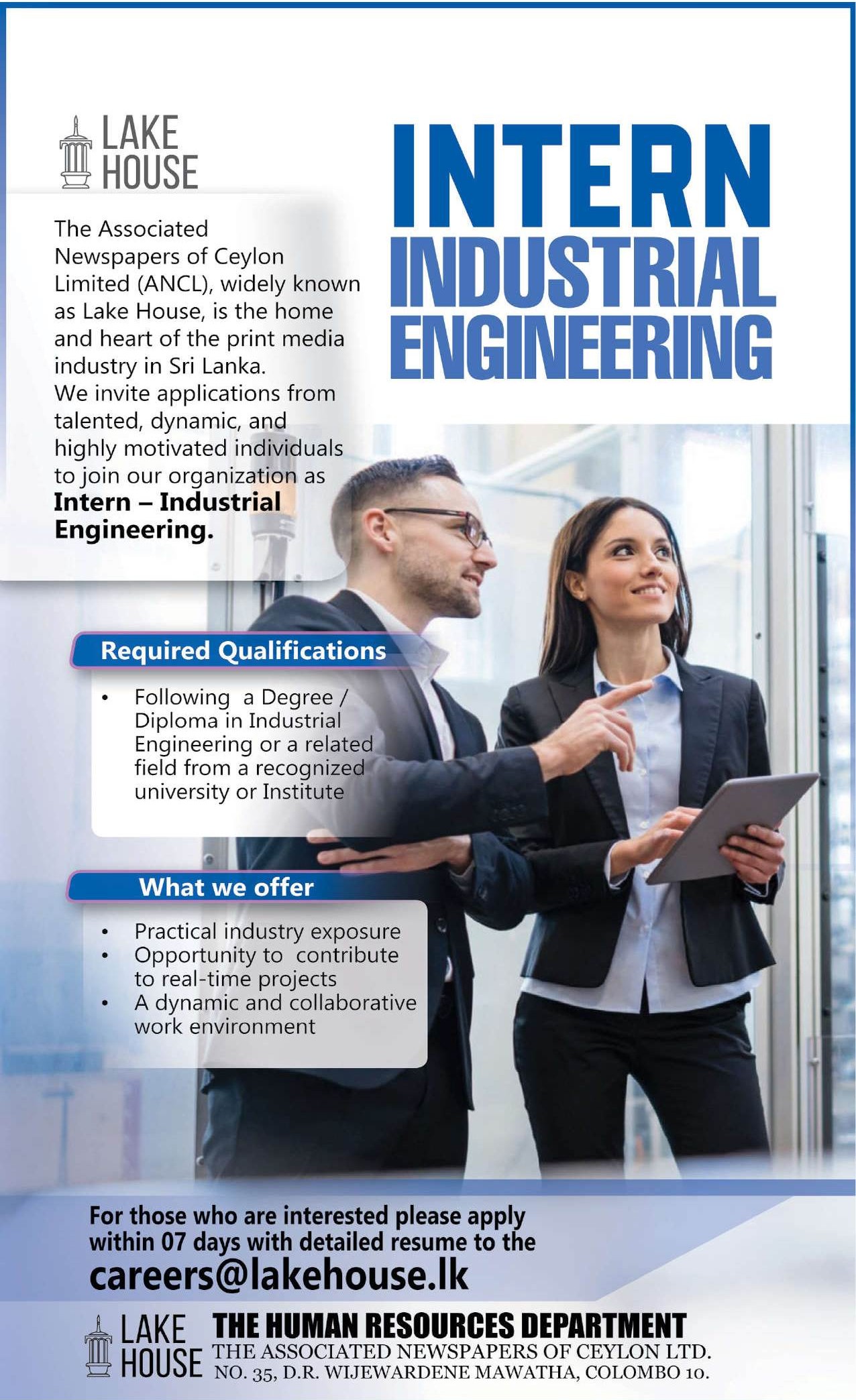 Industrial Engineer - Lake House