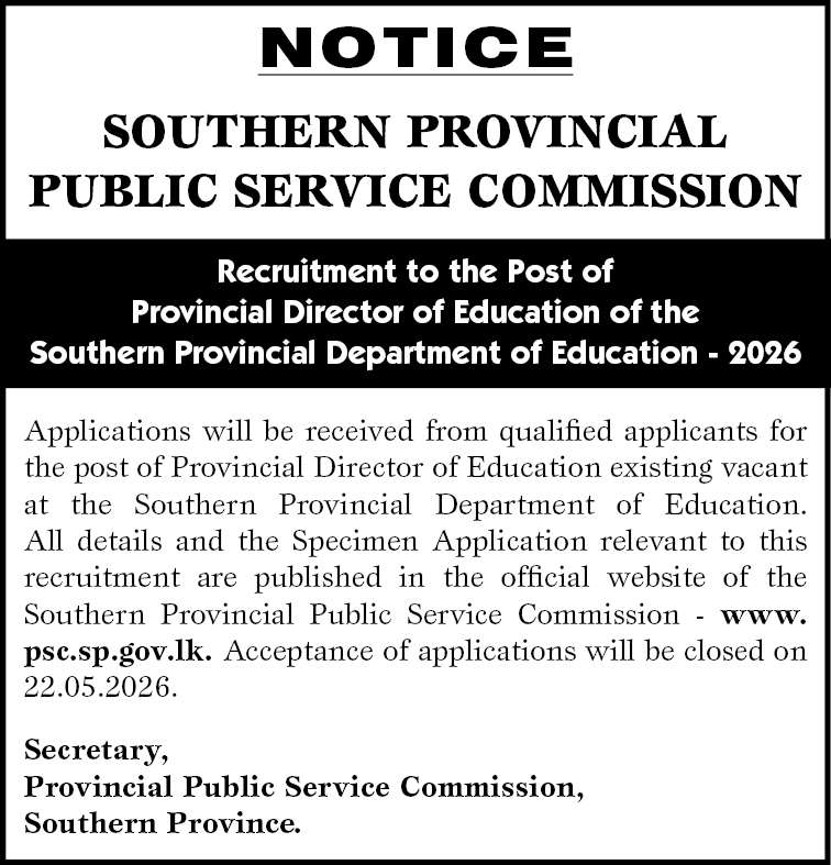 Provincial Director - Southern Provincial Council