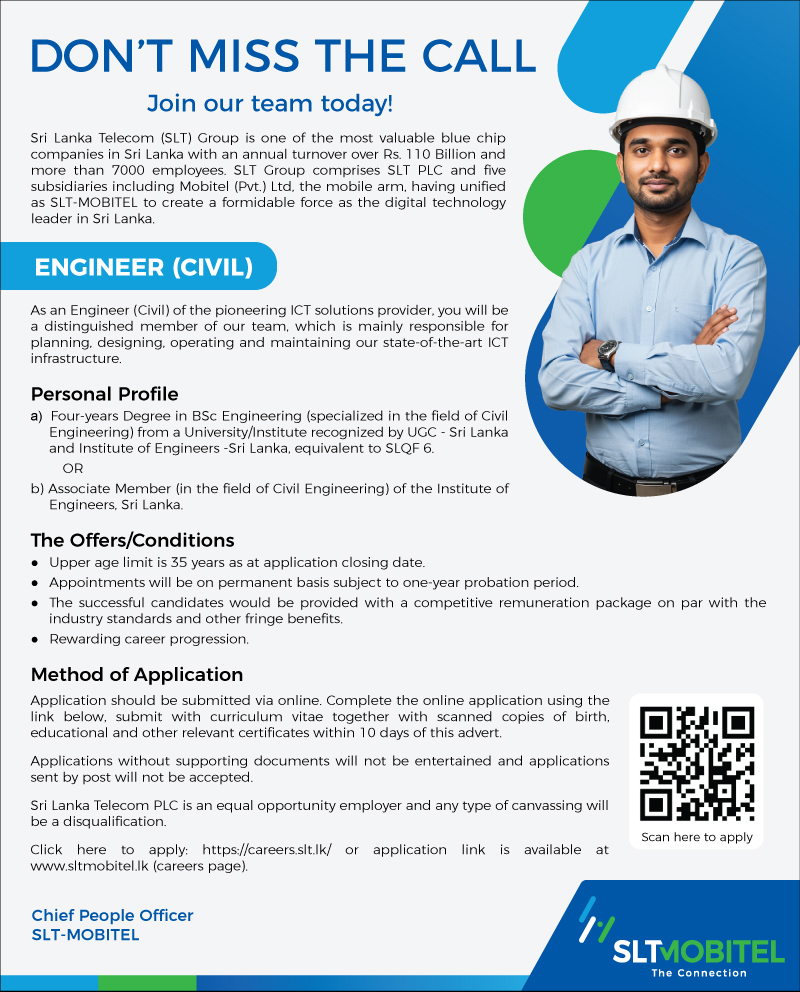 Engineer (Civil) - Sri Lanka Telecom