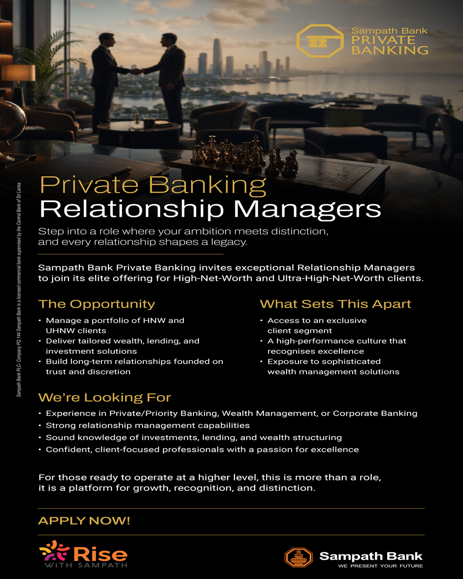Relationship Manager - Sampath Bank