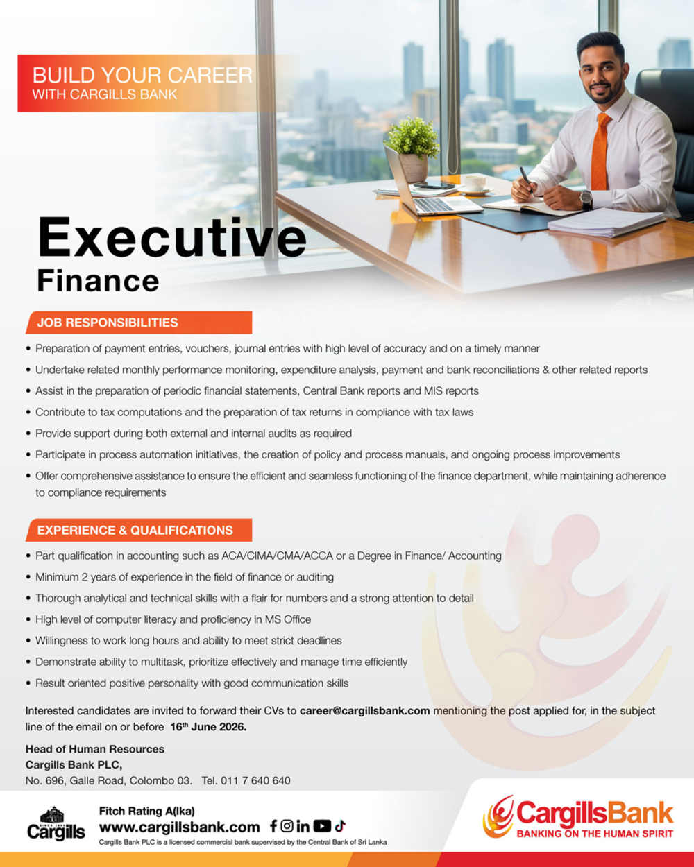 Executive Finance - Cargills Bank