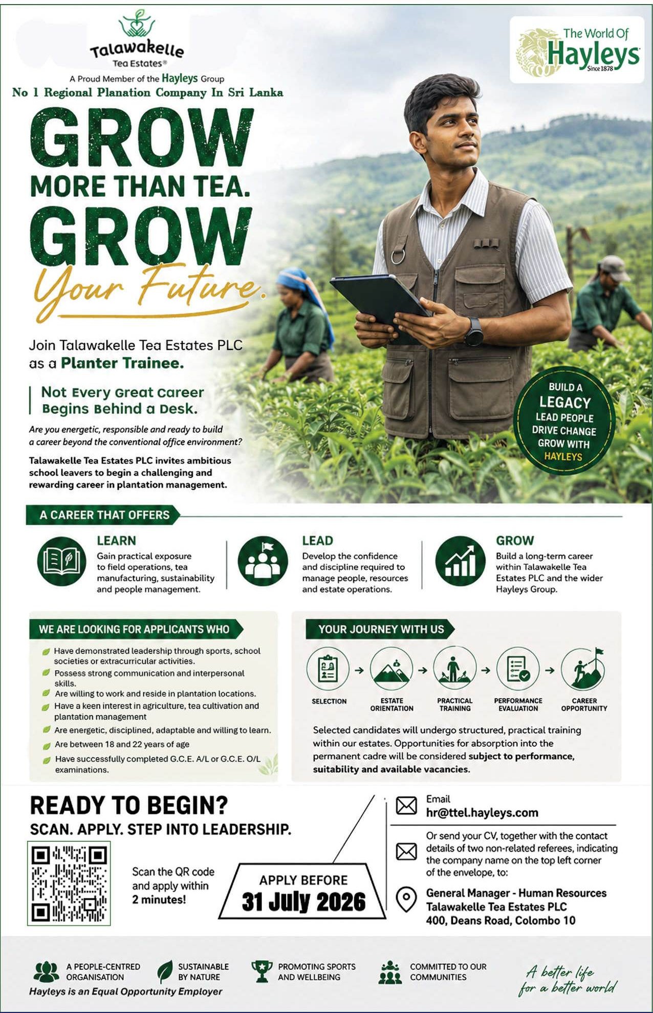 Trainee planter - Hayleys Plc