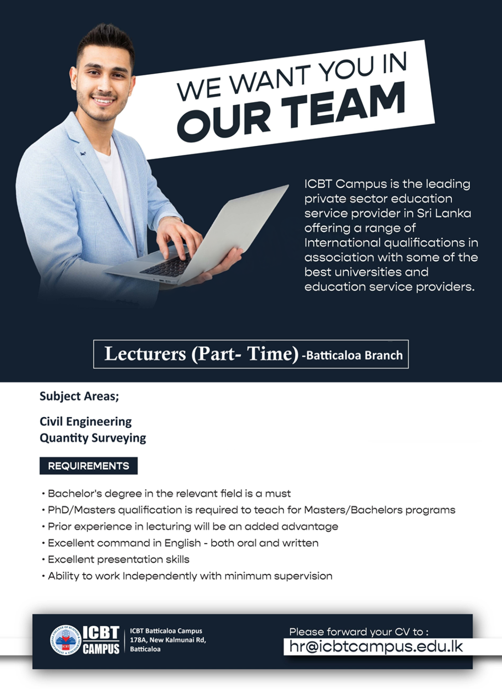 Lecturer - ICBT Campus