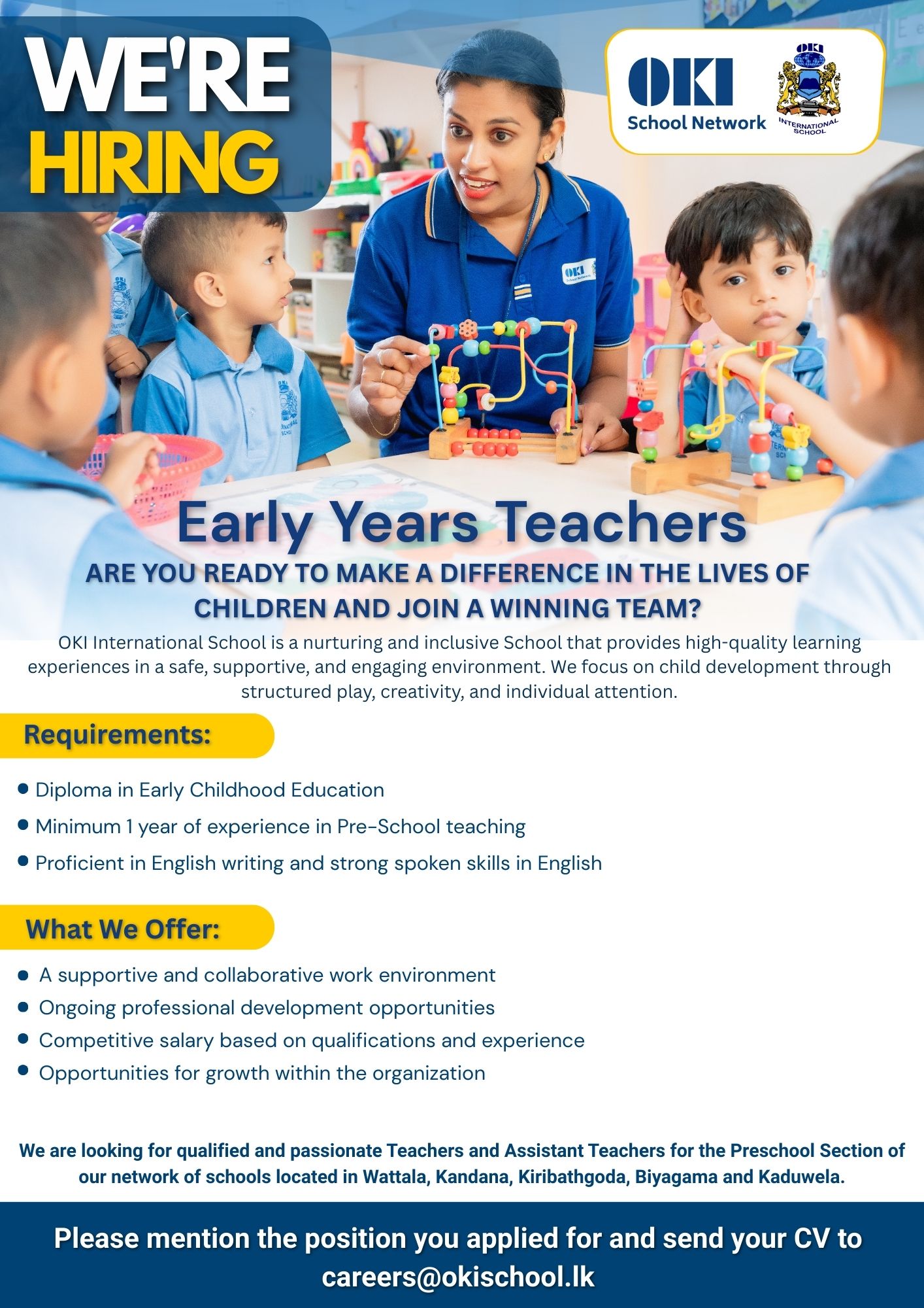 Early Years Teacher - OKI International School