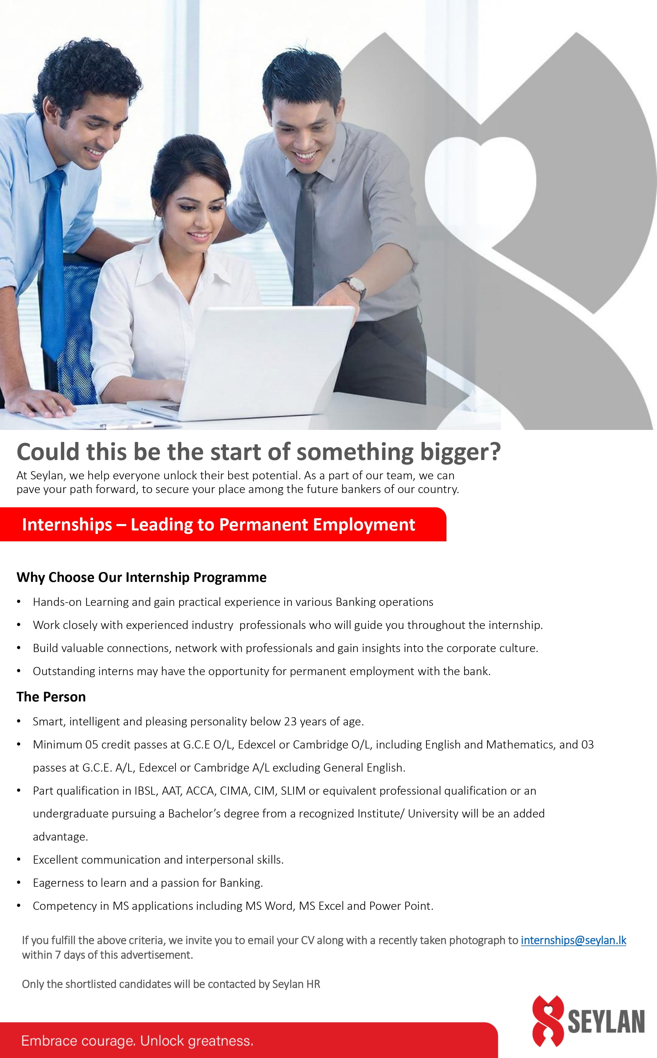 Internship - Seylan Bank