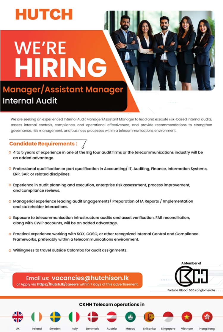Manager, Assistant Manager - Hutch