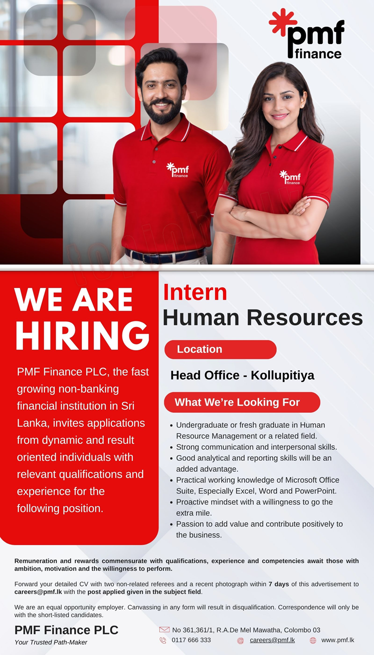 HR Intern - PMF Finance
