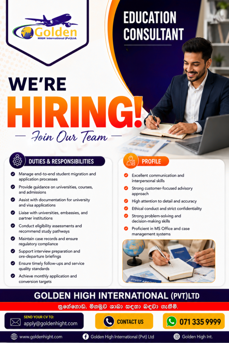 Education Consultant - Golden High International PVT (LTD)