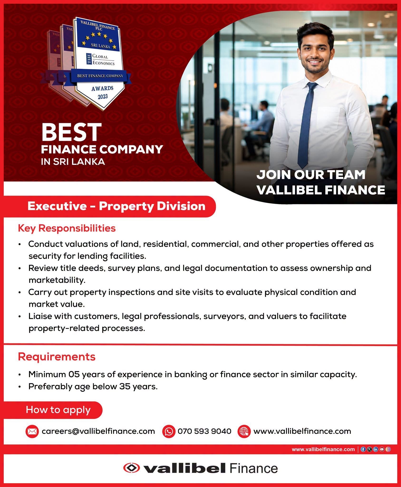 Executive - Vallibel Finance PLC