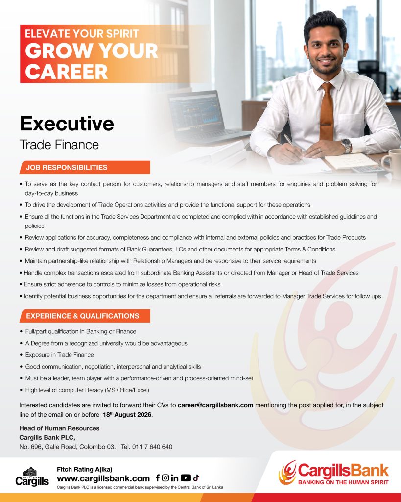 Executive - Cargills Bank