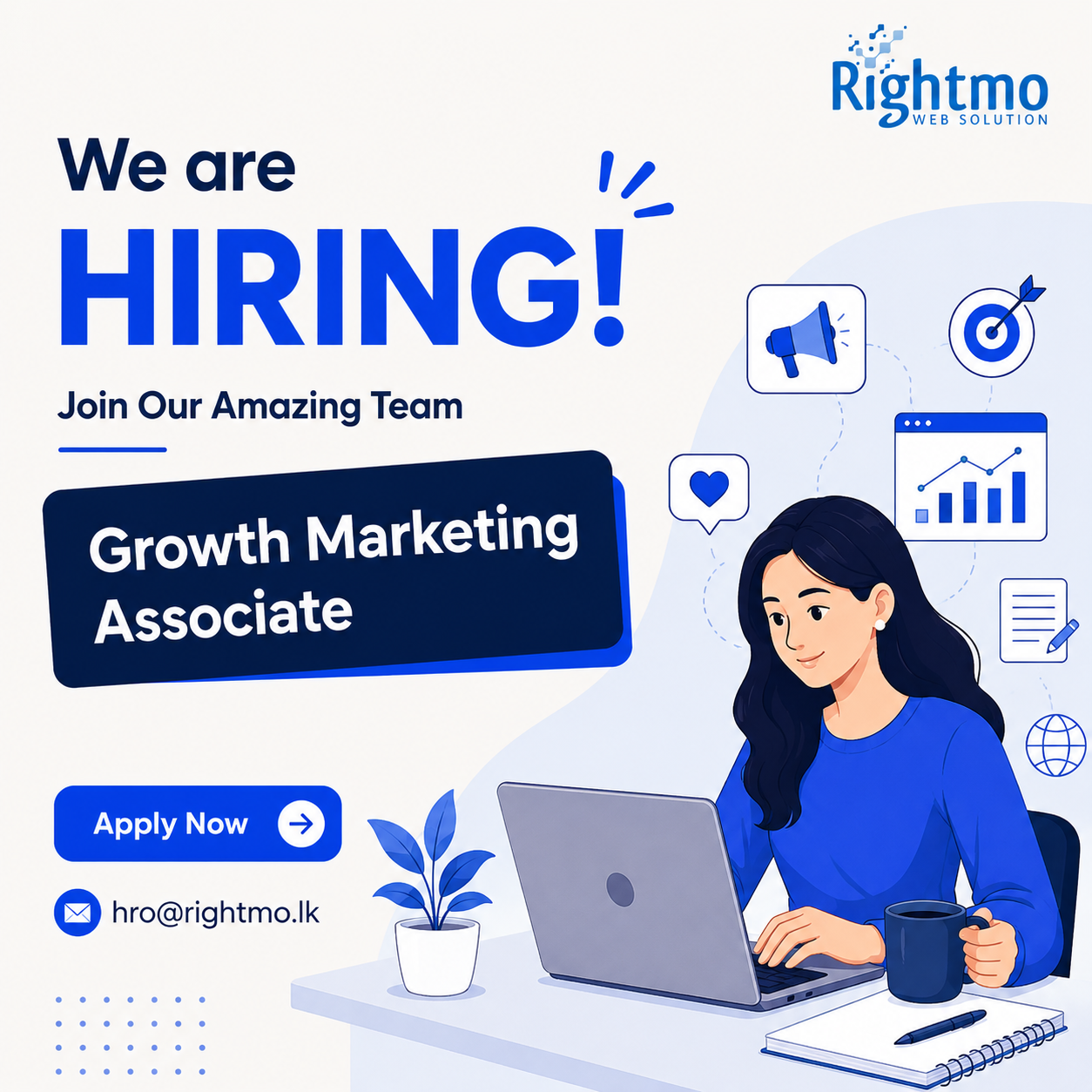 Growth Marketing Associate - Rightmo Web Solution (Pvt) Ltd