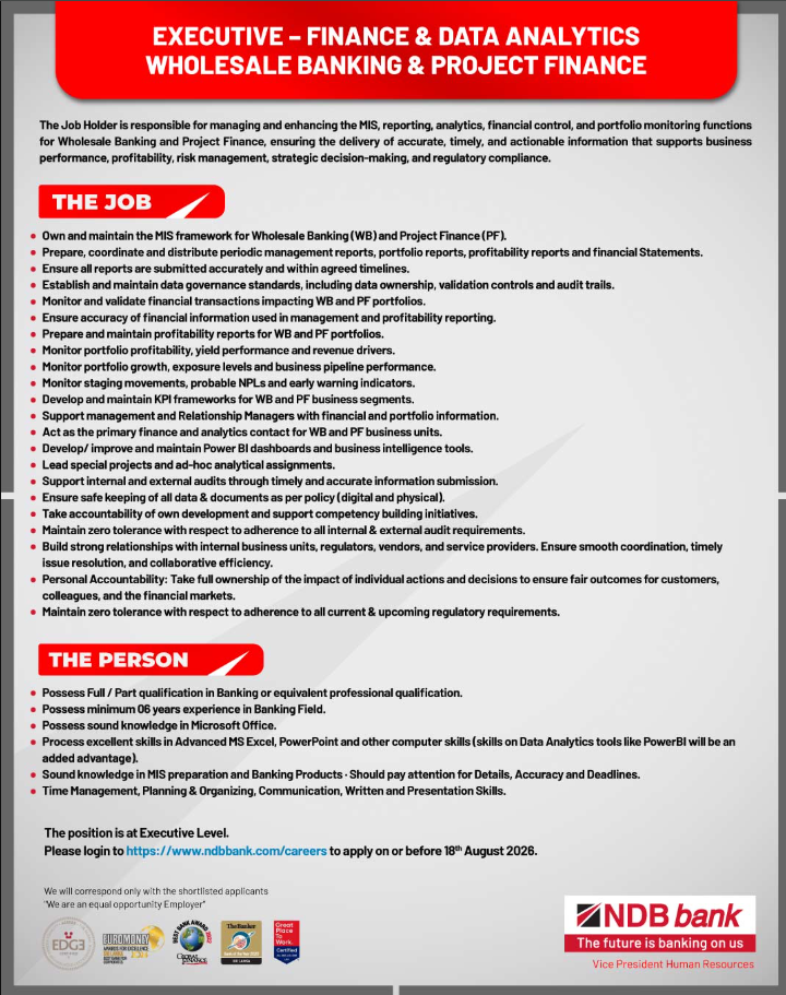 Executive - National Development Bank