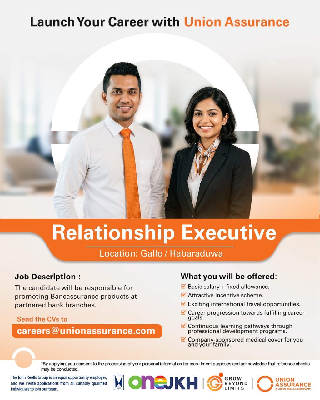 Relationship Executive - Union Assurance PLC