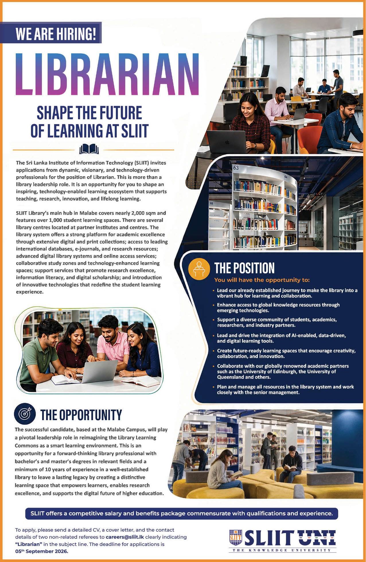 Librarian - Sri Lanka Institute of Information Technology