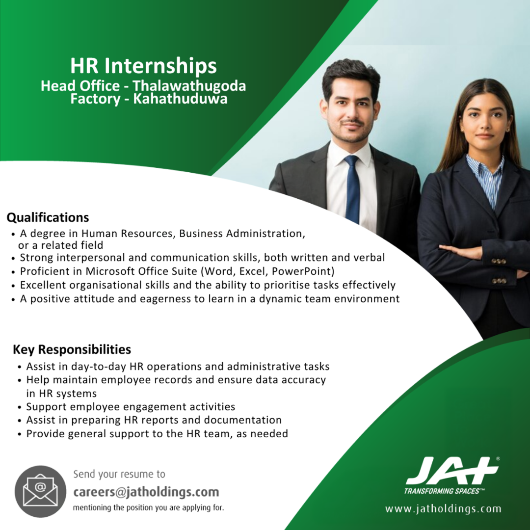 HR Intern - JAT Holdings (Pvt) Ltd