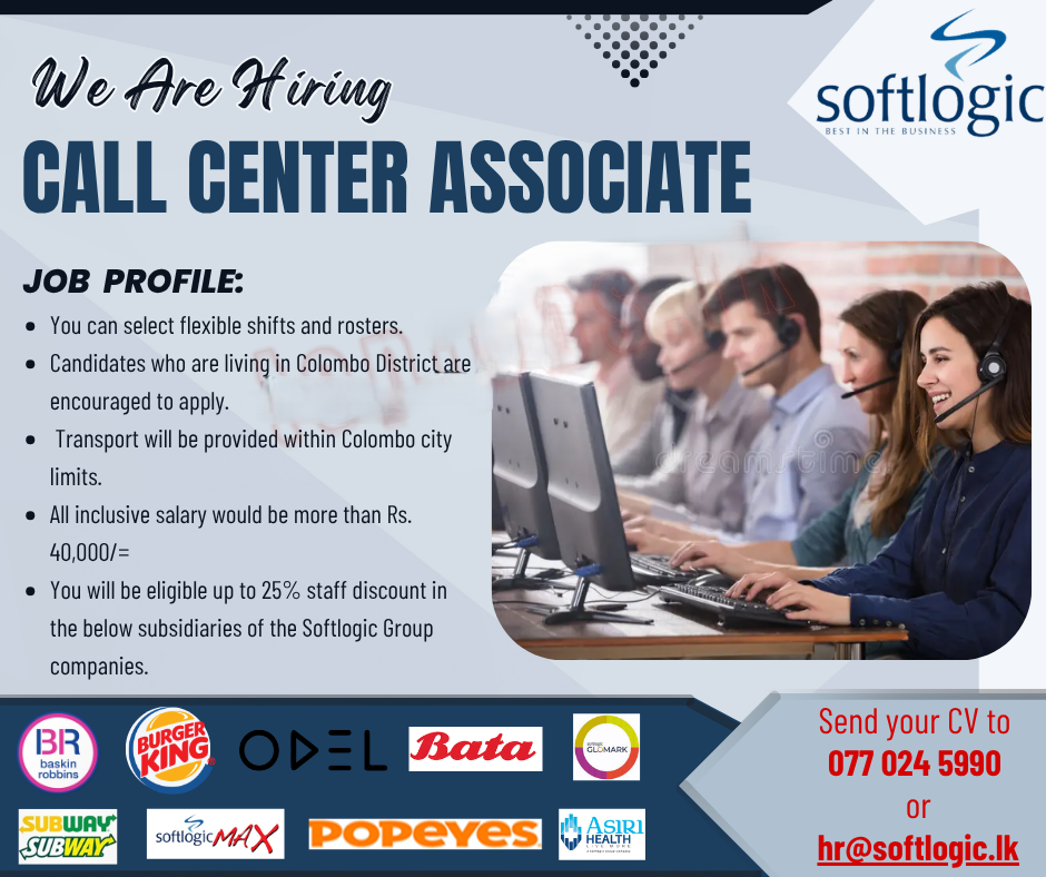 Call Center Associate - Softlogic Holdings PLC