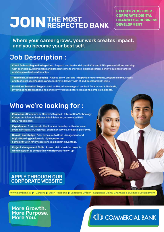 Executive Officer - Commercial Bank of Ceylon PLC
