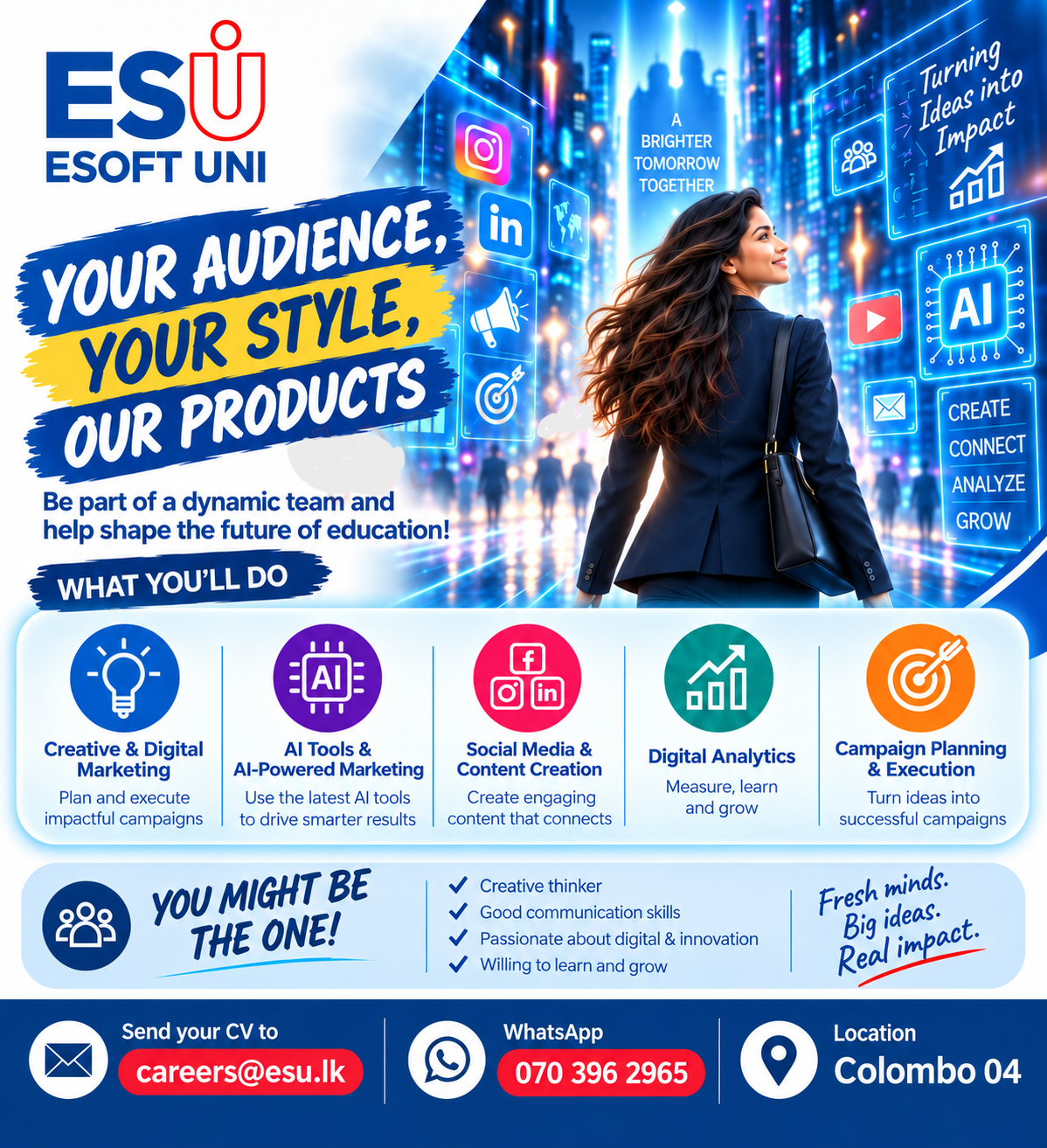 Marketing Executive - Esoft Metro Campus