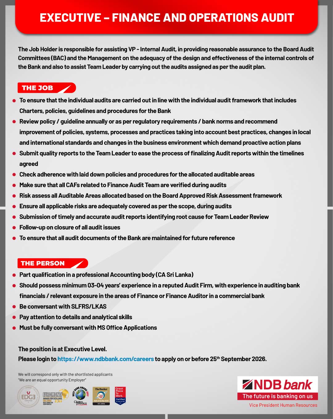 Executive - National Development Bank