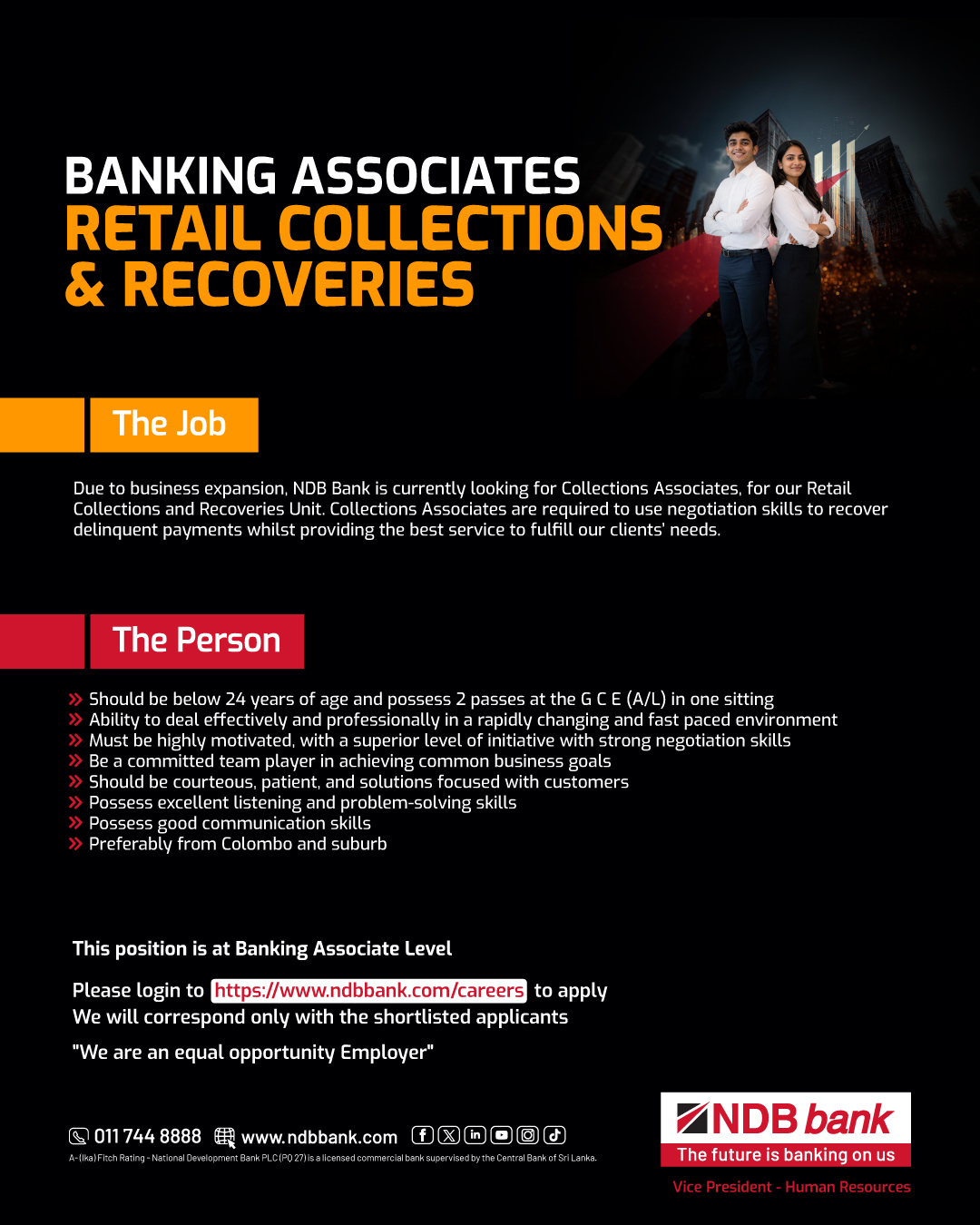 Banking Associate - National Development Bank