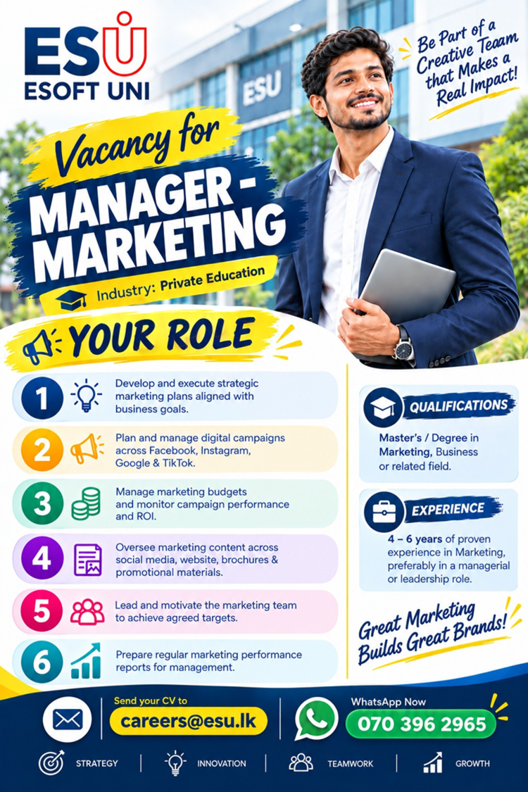 Manager - Esoft Metro Campus
