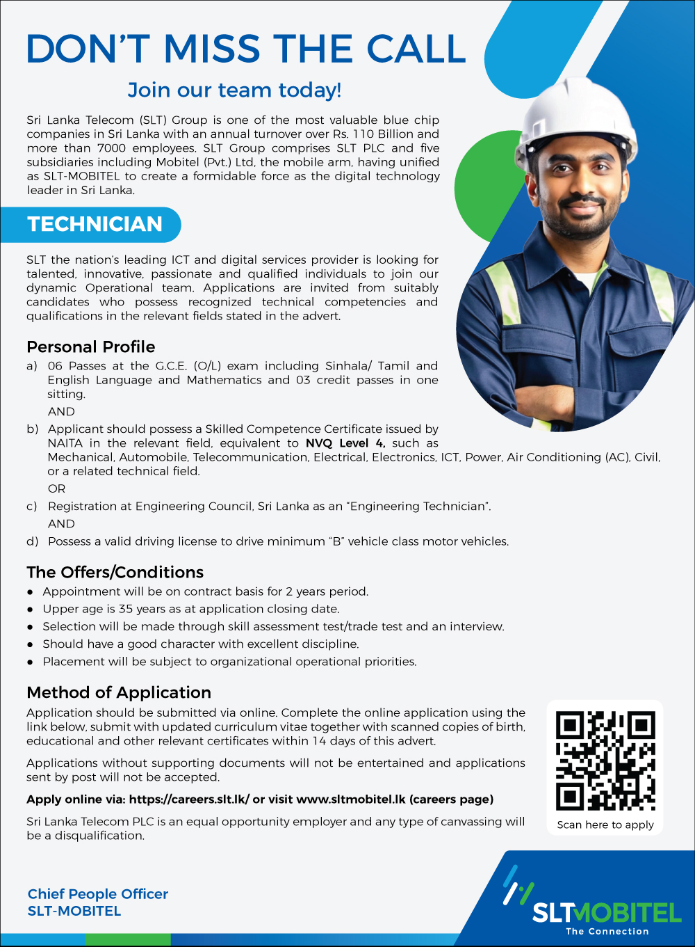 Technician - Sri Lanka Telecom