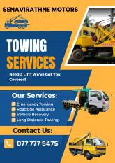 Towing Service - Senavirathne Motor Breakdown & Recovery Service