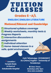 English Literature - National/Edexcel and Cambridge curriculum