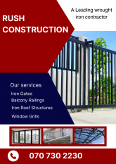 Window Grills & Iron Gates Weliweriya - Rush Construction