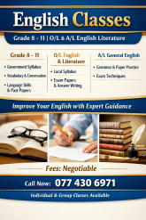 English Language, General English, English Literature